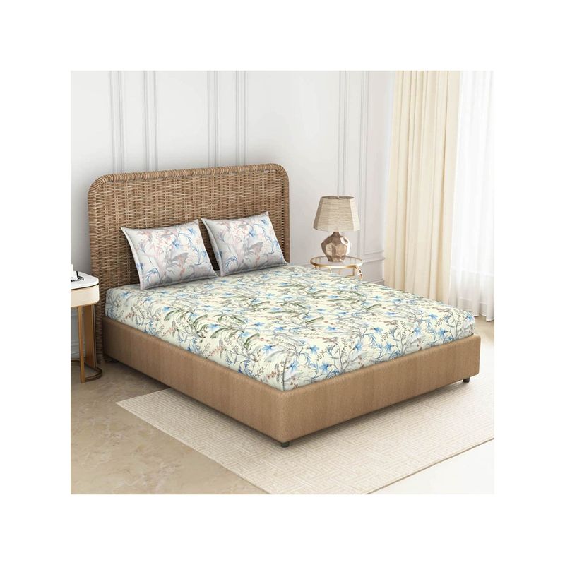 Spaces 100 Cotton Bedsheets Large Anti Viral Soft Feel Skin Safe