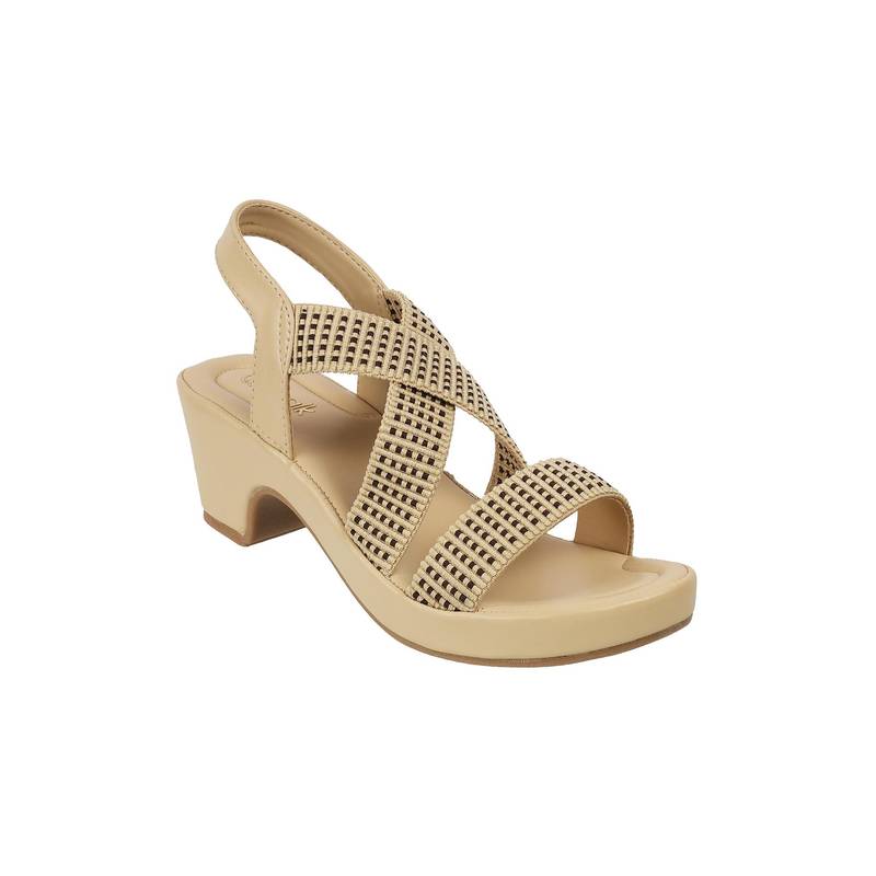 Catwalk Women Sandals Heels - Beige (UK 6)