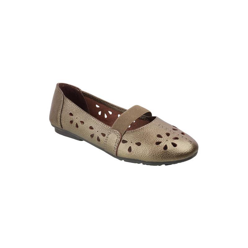 Catwalk Women Slip-On Ballerina - Gold (UK 5)