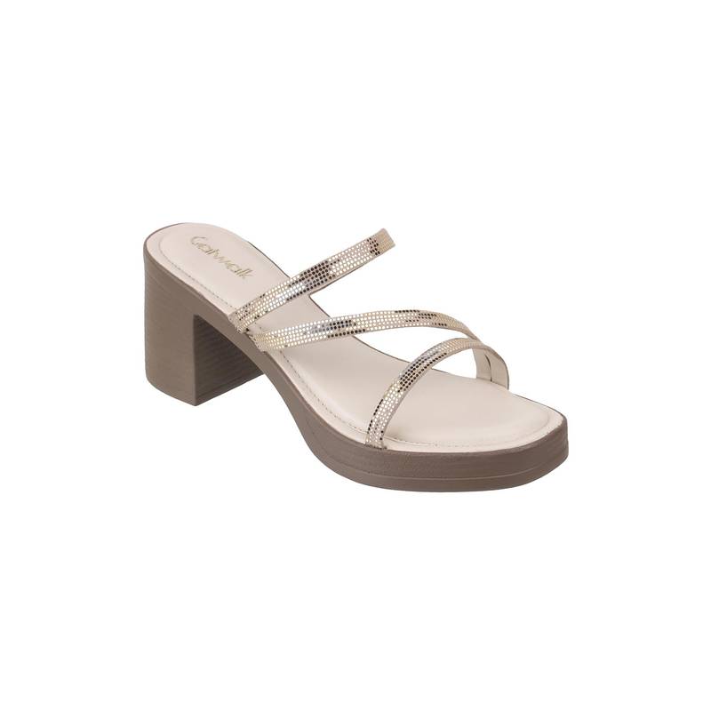 Catwalk Women Sandals Heels - Beige (UK 5)