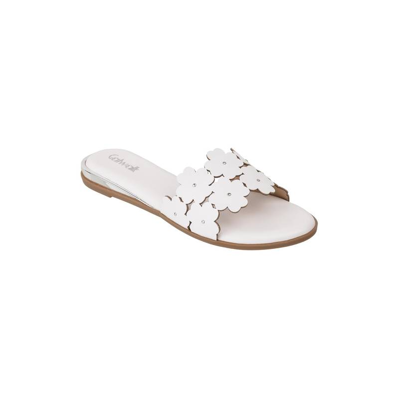 Catwalk Women Slip-On Flats - White (UK 5)