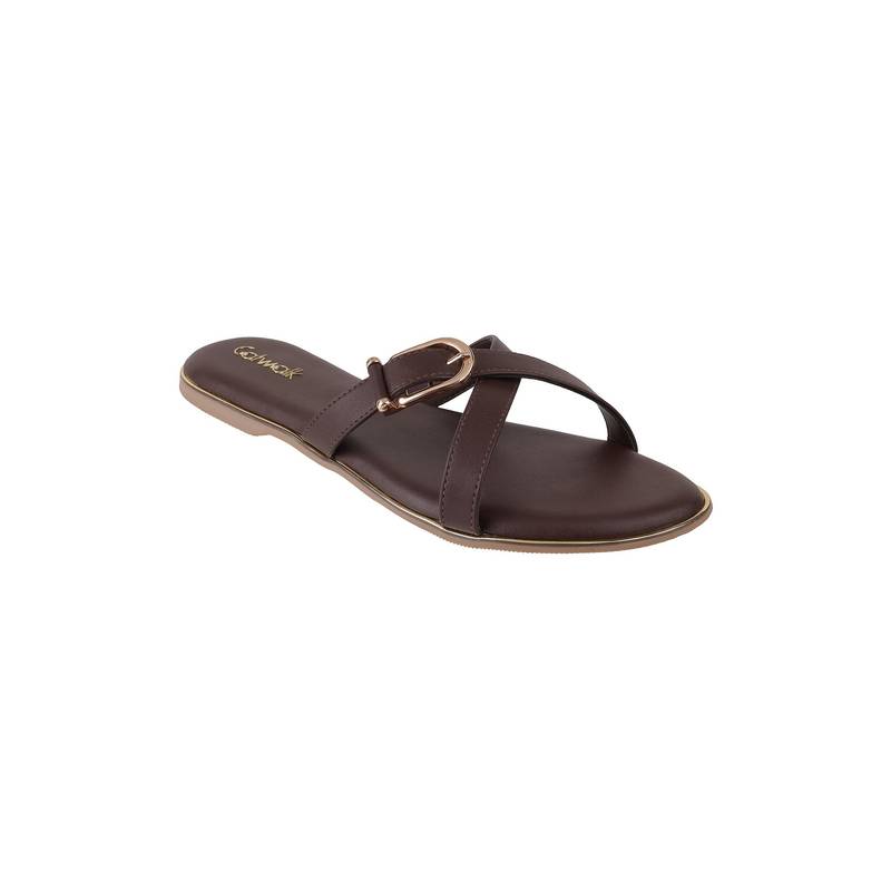 Catwalk Women Slip-On Flats - Brown (UK 5)