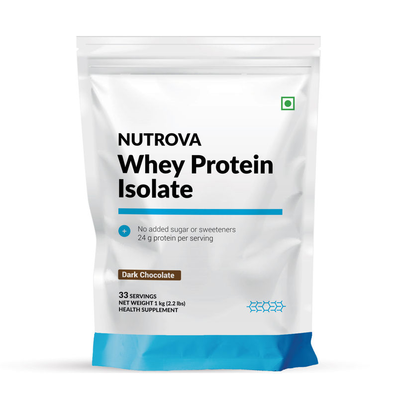 Nutrova Whey Protein Isolate Dark Chocolate Flavour Buy Nutrova Whey