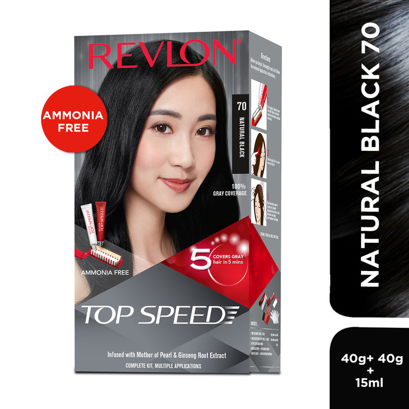 Buy Revlon Top Speed Hair color Woman70 Natural Black Online