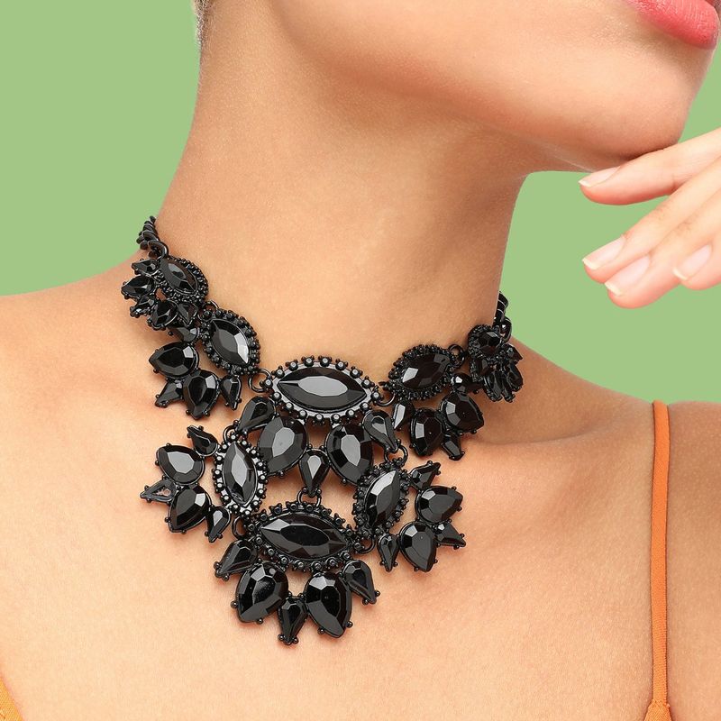 Buy online Black Beauty Statement Necklace from fashion jewellery for Women  by Odette for ₹1499 at 50% off | 2024 Limeroad.com