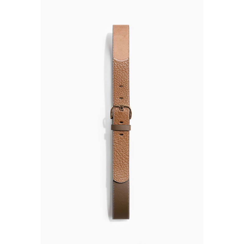 H&M Women Brown Patchwork-Style Belt (S)