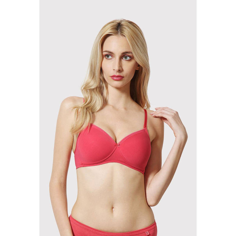 Van Heusen Women Antibacterial & Wireless Bra - Coral (34D)