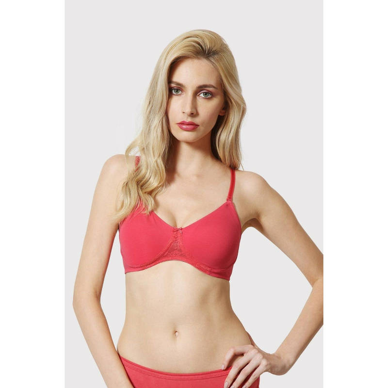 Van Heusen Women Anti Bacterial & Non Padded Shaper Bra - Coral (30B)