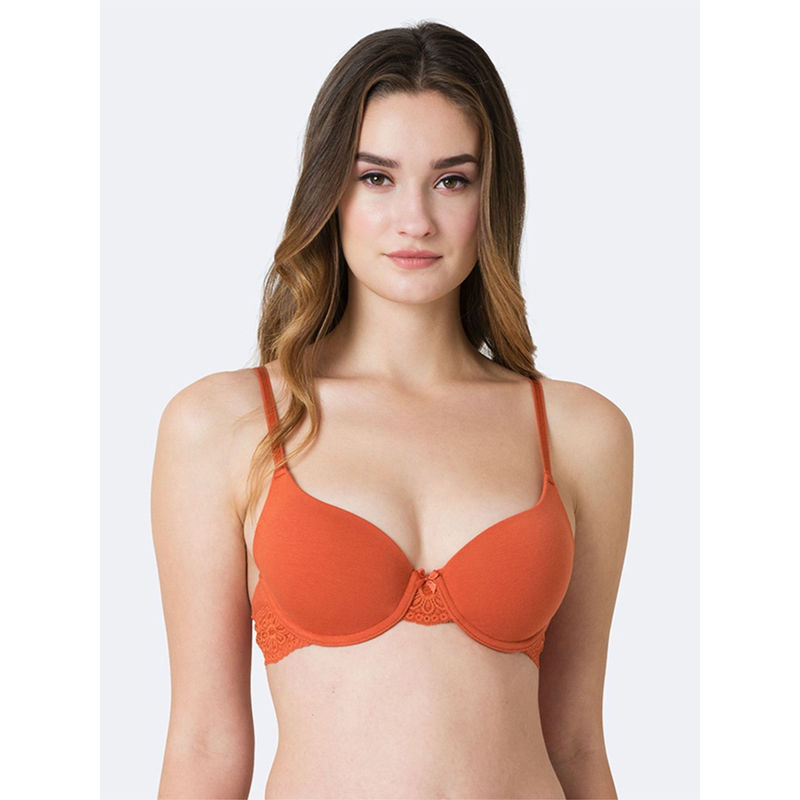 Van Heusen Women Anti Bacterial & Padded T-Shirt Bra - Hot Sauce (38C)