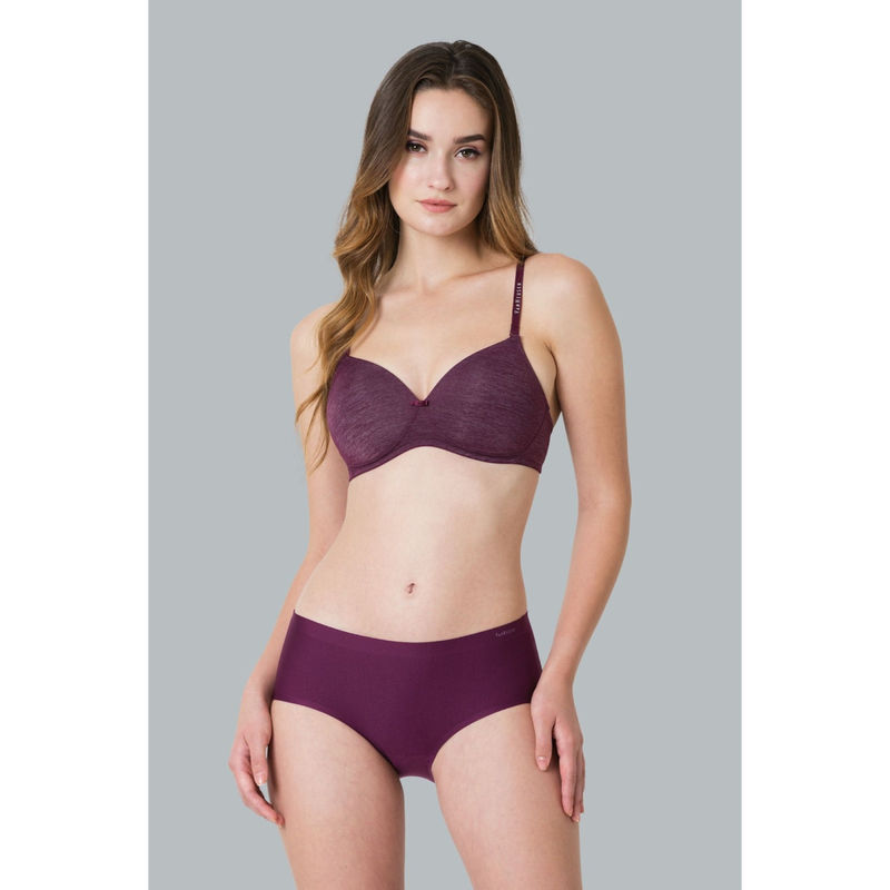 Van Heusen Women No Visible Panty Line & Easy Stain Release Gusset Invisilite Hipster Panty - Pickled Beet (S/M)