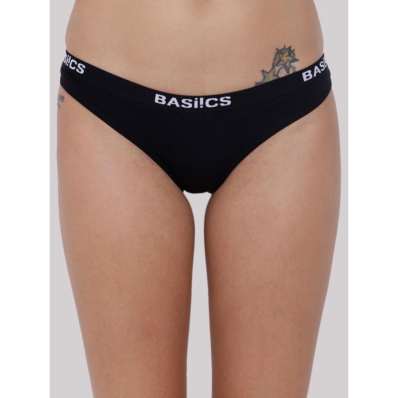 BASIICS by La Intimo Womens Black Dulce Candy Brief (2XL)
