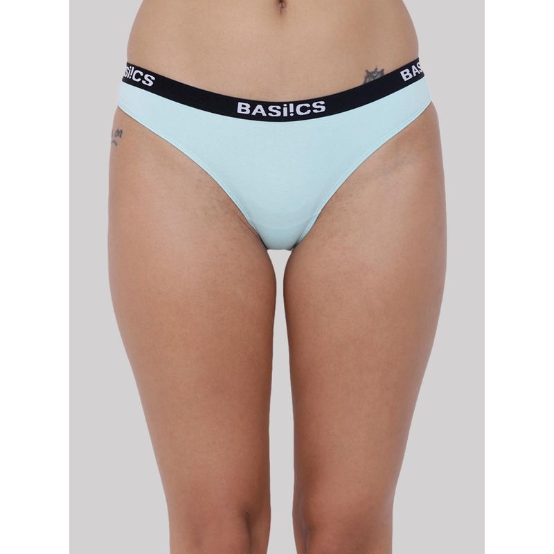 BASIICS by La Intimo Womens Aqua Dulce Candy Brief (L)