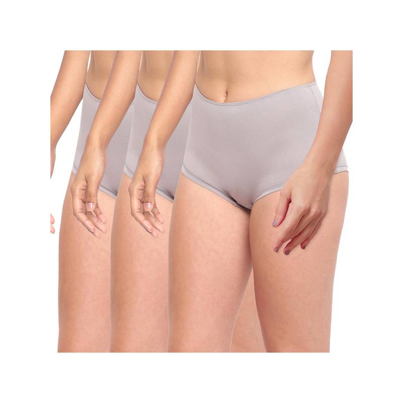 BASIICS by La Intimo Grey Hanky Panky Boyshorts (Pack of 3) (L)