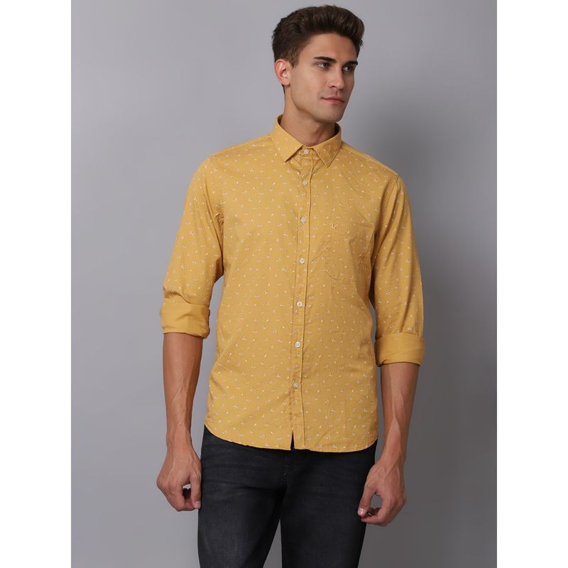 Cantabil Men Mustard Shirt (38)