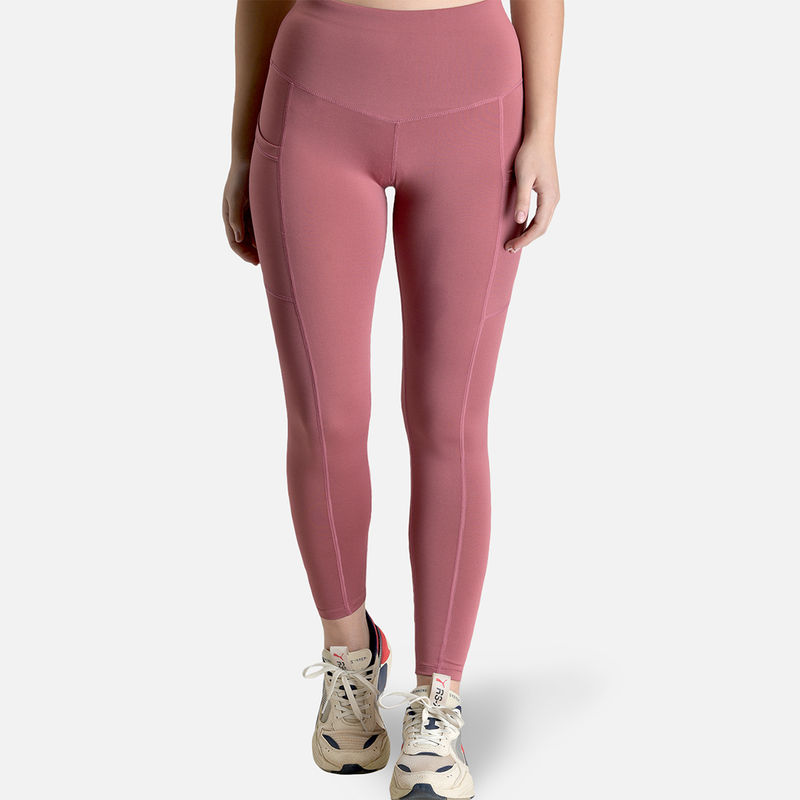 Makclan Skin Fit Pocket Sports Legging - Pink (L)