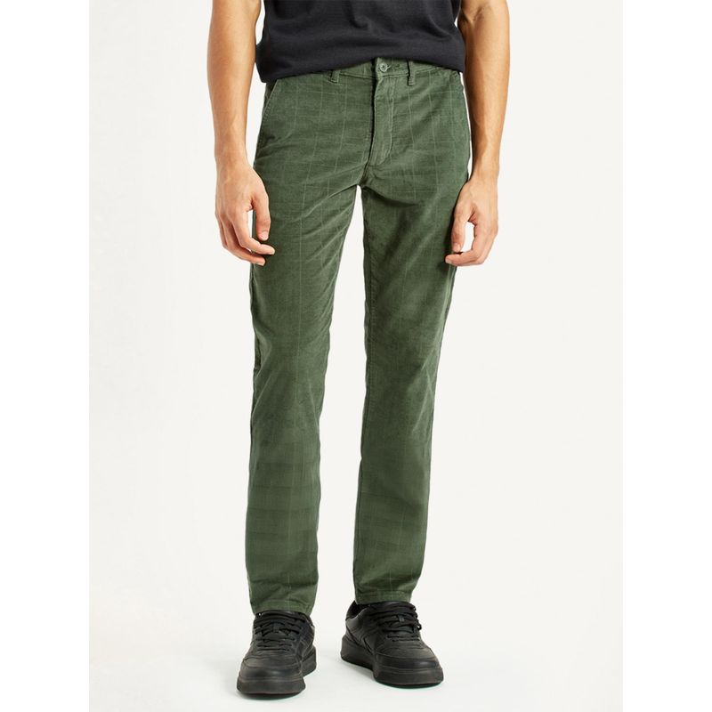 Levi's Mens Corduroy Olive Slim Fit Tapered Trouser (34)