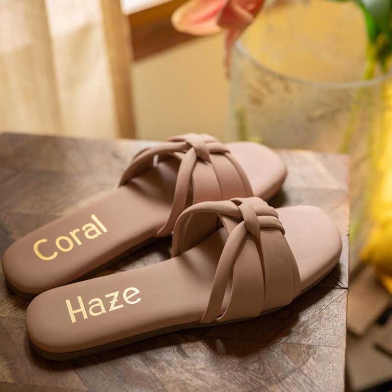 Coral Haze Nude Gigi Flats for Women (UK 2)