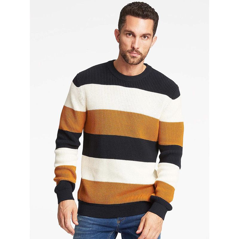 LINDBERGH Mens Striped Relaxed Fit Pull Over (M)