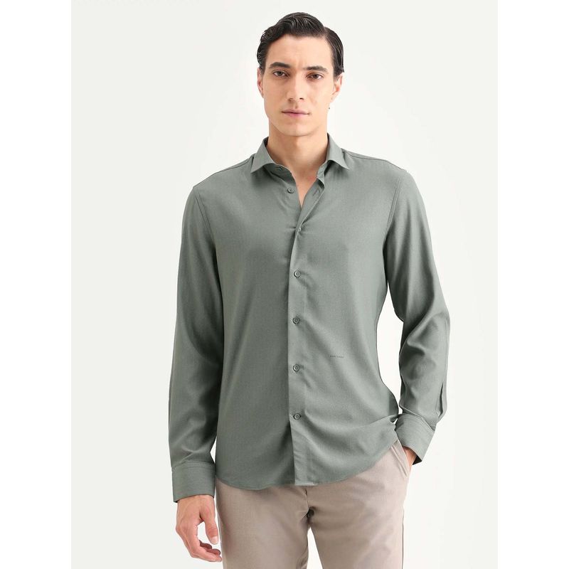 Rare Rabbit Men's Green Shirt (M)