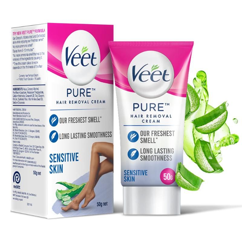 Veet 5 In 1 Skin Benefits Hair Removal Cream- Sensitive Skin(50gm)