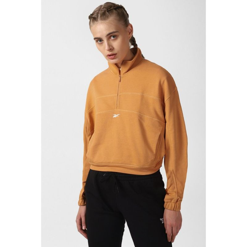 Reebok Womens Wor Knit 1 4 Zip Sweatshirt (L)