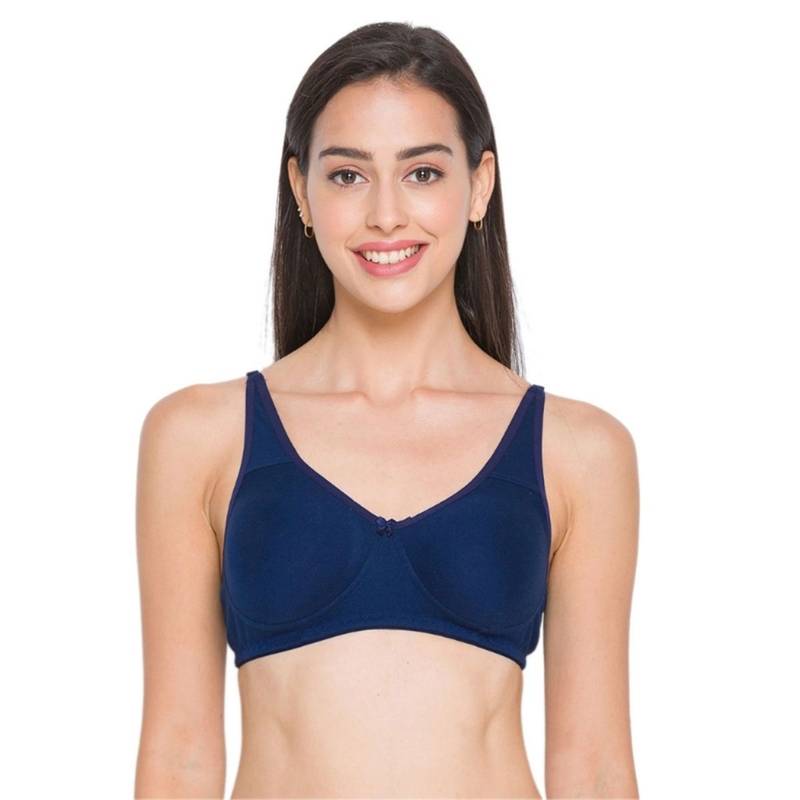 Candyskin Women's Non Padded Basic Bra - Navy Blue (32B)
