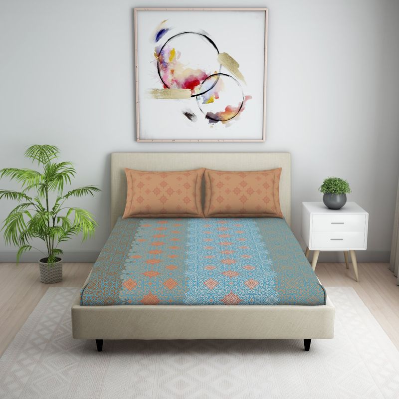 Buy Welspun 100 COTTON Bedsheets Double SKIN SAFE BREATHABLE GREAT