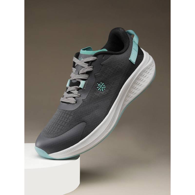 CULT Women Grey Jacquard Running Shoes (UK 4)