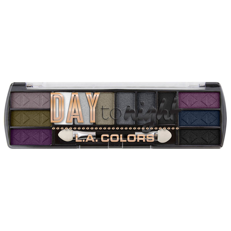 L.A. Colors Day To Night 12 Color Eyeshadow - Nightfall