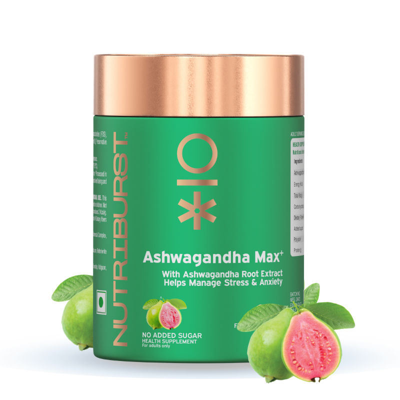 Nutriburst Ashwagandha Max+ Gummies - Guava