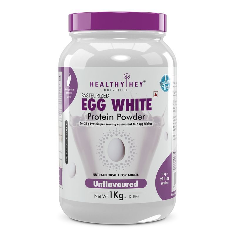 HealthyHey Nutrition Egg White Protein - Instant Mix - Unflavoured