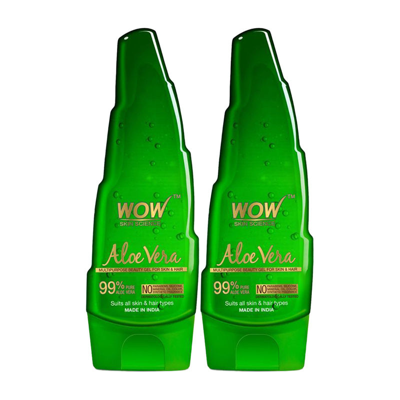 Buy Wow Skin Science 99 Pure Aloe Vera Gel Pack Of 2 Online