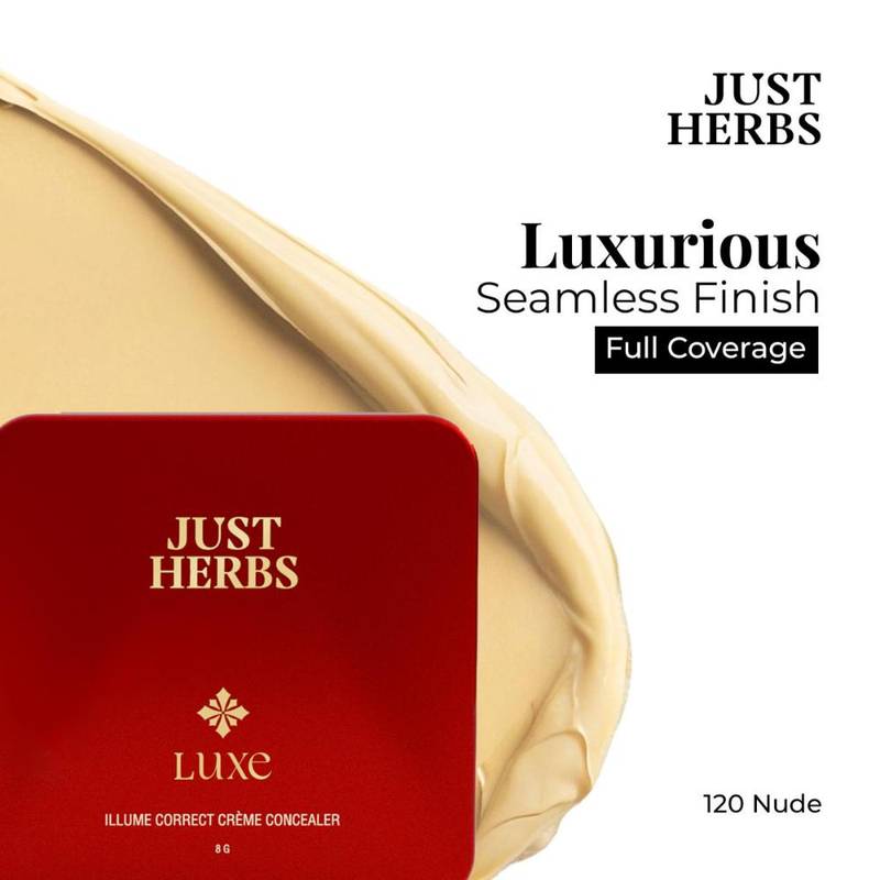 Just Herbs Luxe Illume Correct Creme Concealer - 120 Nude