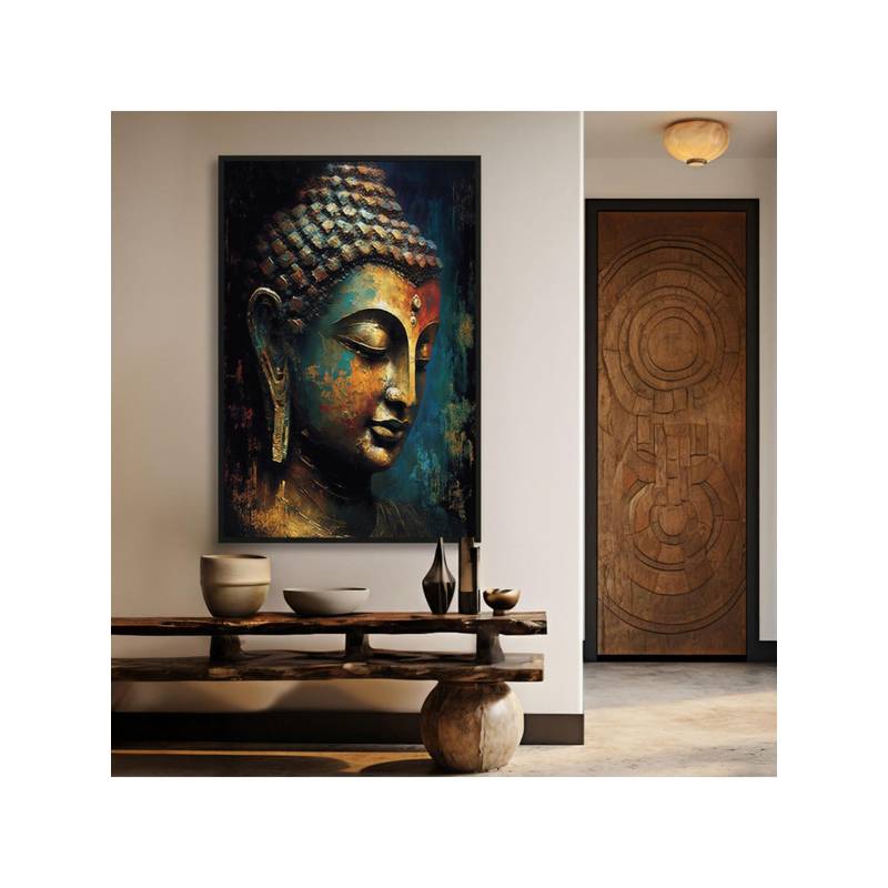Buy The Castle Decor Lord Buddha Wall Painting Online