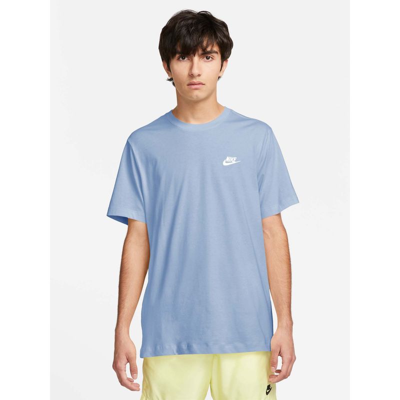 Nike Sportswear Club Men Blue T-Shirt (S)