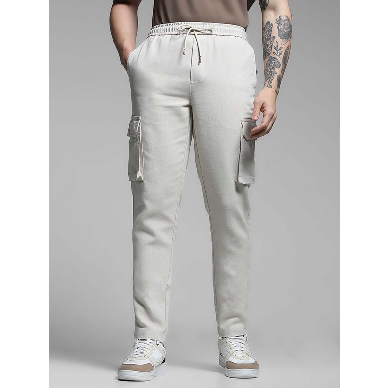 Jack & Jones White Cargo Pant (L)