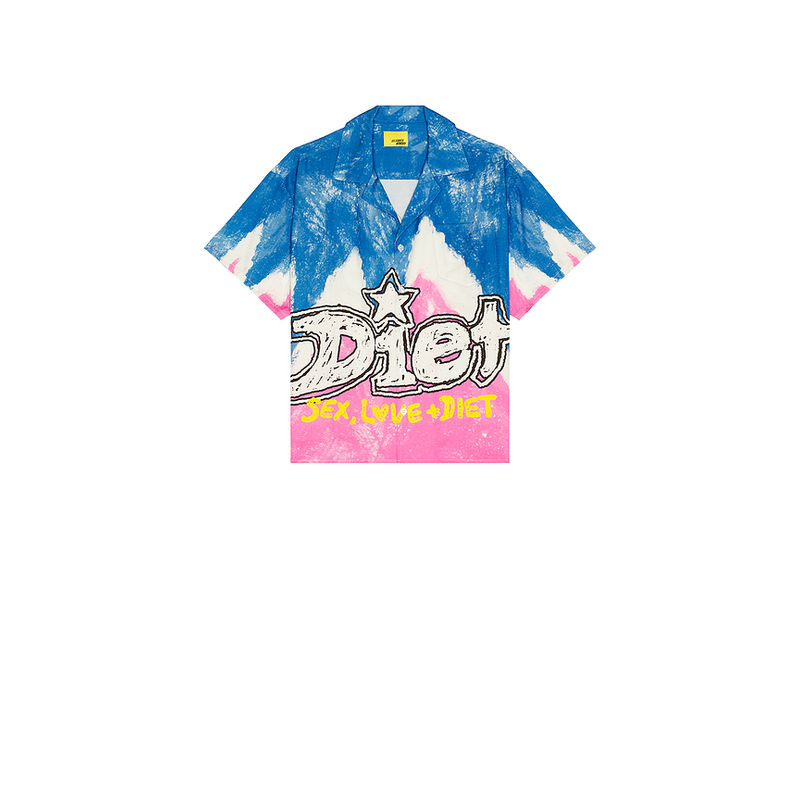 Diet Starts Monday Knievel Button Up Shirt (M)