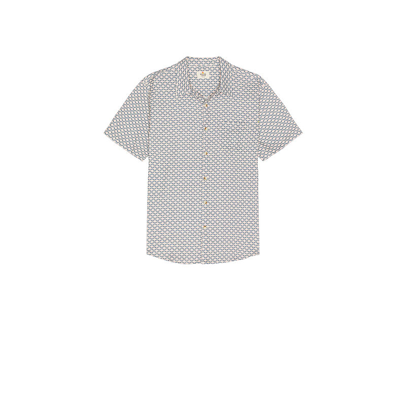 Marine Layer Classic Stretch Selvage Short Sleeve Shirt (S)