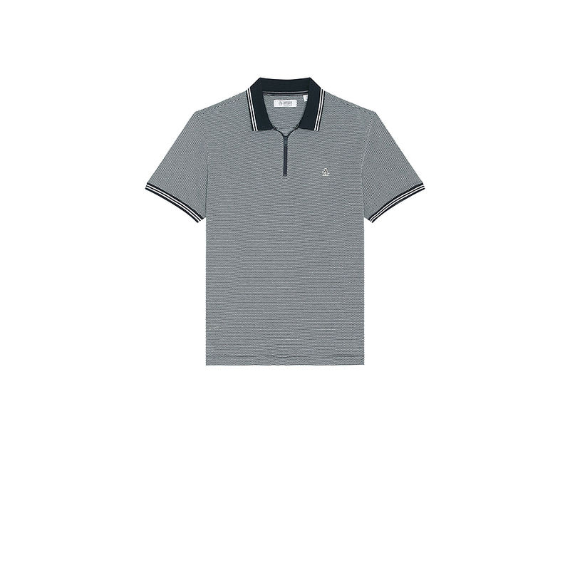 Original Penguin Jacquard 1/4 Zip Tipped Polo (M)