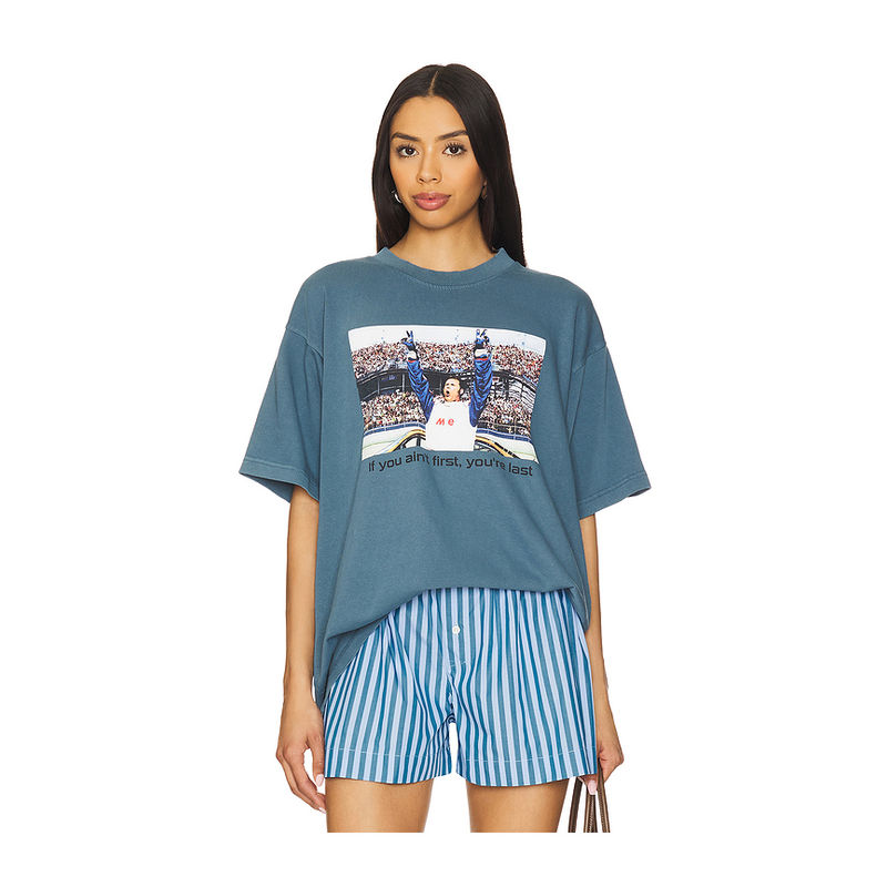 Philcos Talladega Nights If You Ain't First, You're Last Boxy Tee (L)