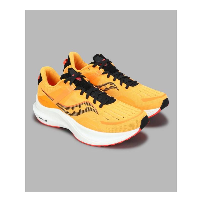 Saucony Mens Mesh Yellow Running Shoes (UK 8.5)