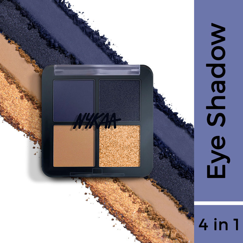Nykaa Cosmetics Eyes On Me ! 4 in 1 Quad Eyeshadow PaletteMidnight