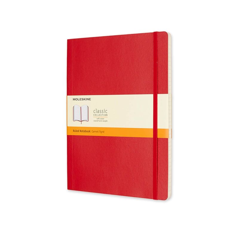 MOLESKINE Classic Extra Large Soft Cover Notebook (Ruled) Scarlet Red