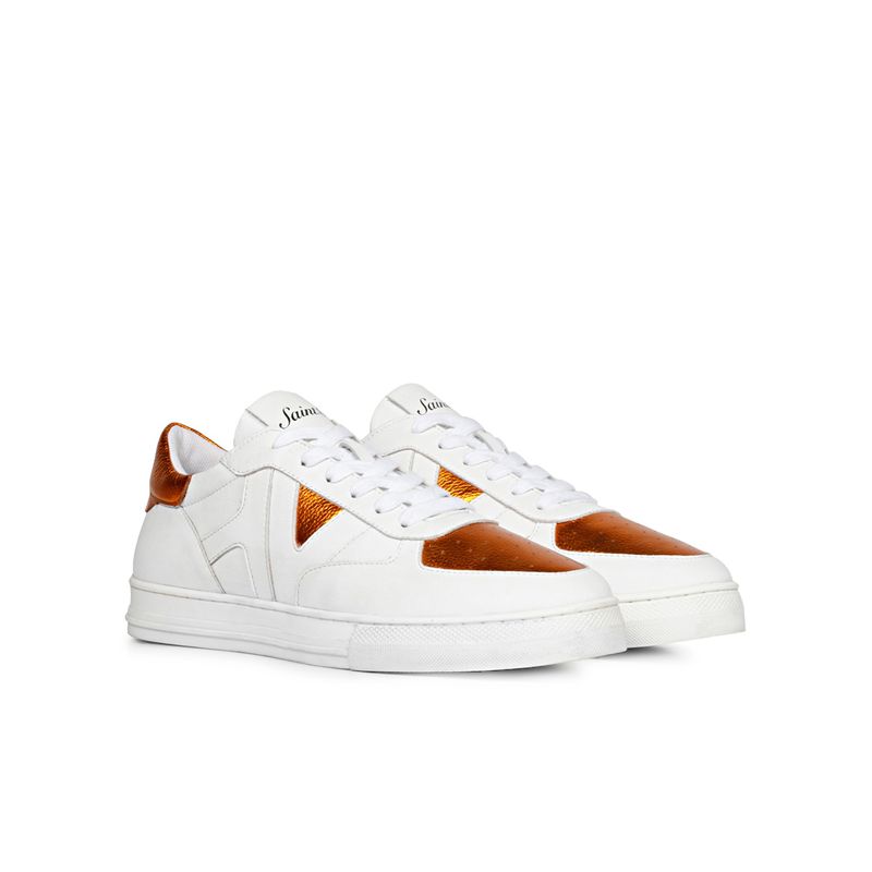 Saint G Felix White Leather Sneakers (UK 6)