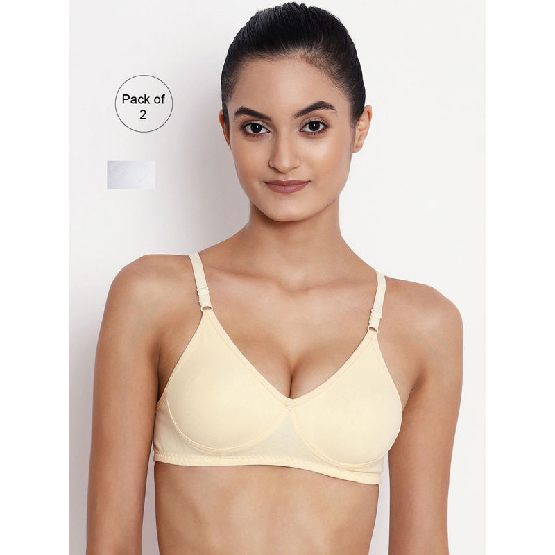 Abelino Pack Of 2 Non Padded Seamless Bras. - Multi-Color (28B)