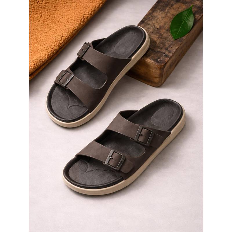 WROGN Brown Mocha Sliders (UK 8)