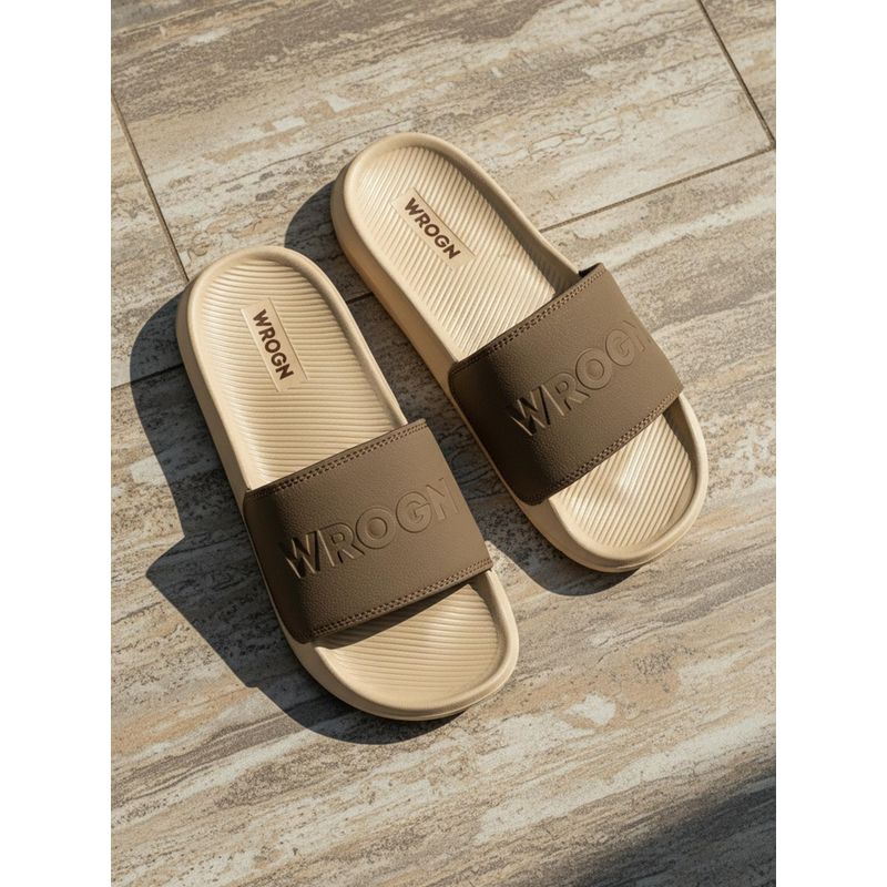 WROGN Beige Duneform Sliders (UK 9)