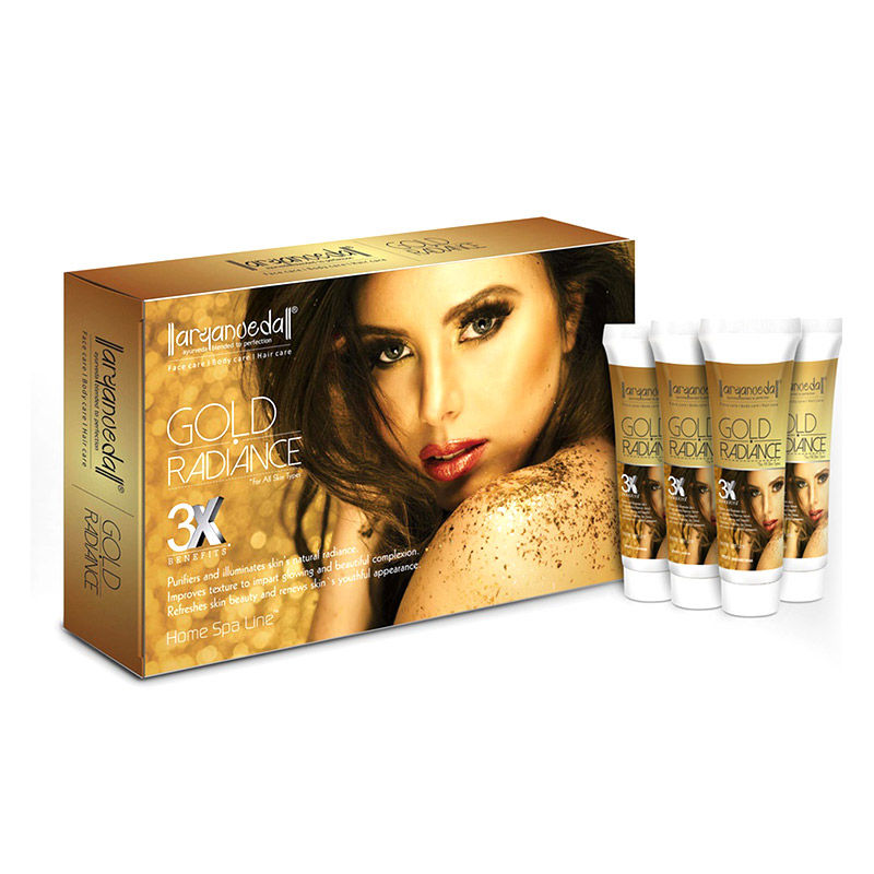 Aryanveda Gold Radiance 3X Home Spa Kit Free Gift Worth Rs.75