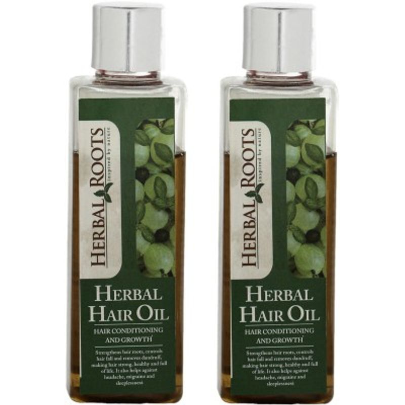 Herbal Roots Anti Hairfall, Dandruff Control and Damage Repair Treatment Hair Oil