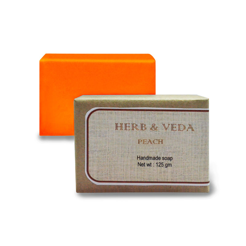 Herb & Veda Peach Handmade Soap